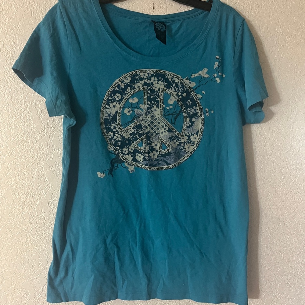 Lucky brand Blue Graphic Women's Top
